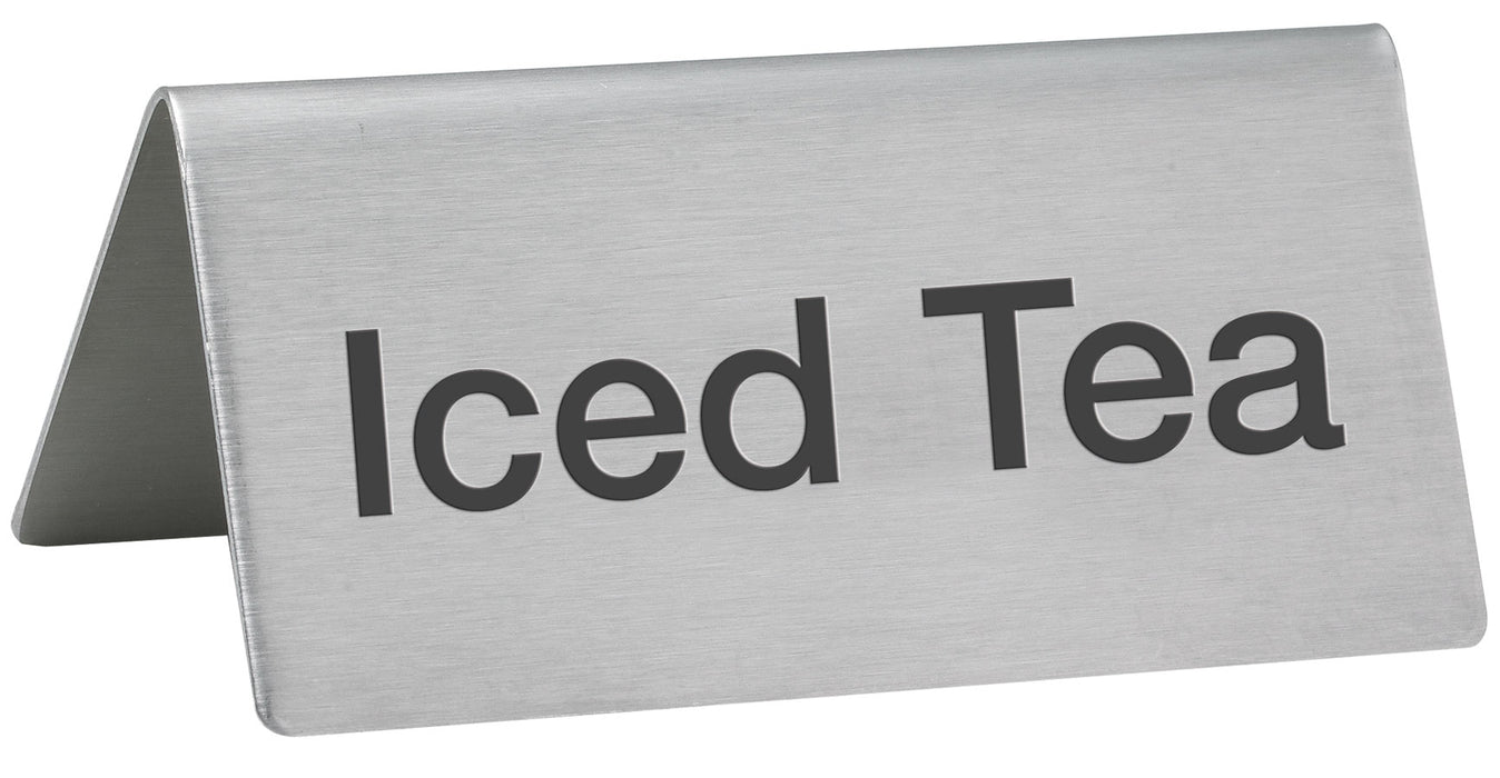 Tent Sign, "Iced Tea", S/S (12 Each)-cityfoodequipment.com
