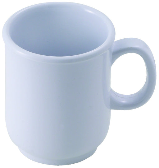 8oz Melamine Bulbous Mugs, White (4 Dozen)-cityfoodequipment.com