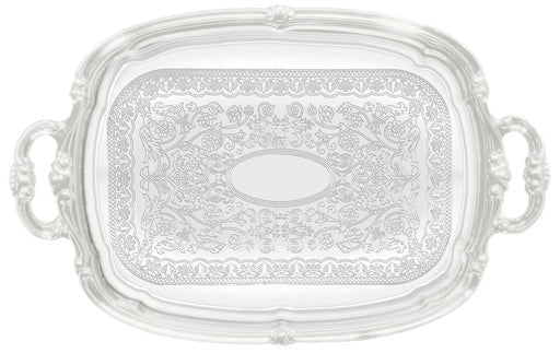 Serving Tray w/Hdls, Oblong, 19" x 12", Chrome Plated (12 Each)-cityfoodequipment.com