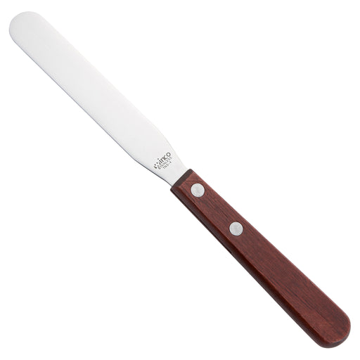 Bakery Spatula, Wooden Hdl, 4" x 11/16" Blade (12 Each)-cityfoodequipment.com