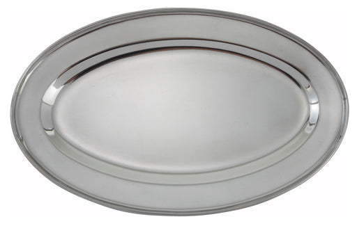 Serving Platter, Oval, 12" x 8-5/8", S/S (10 Each)-cityfoodequipment.com
