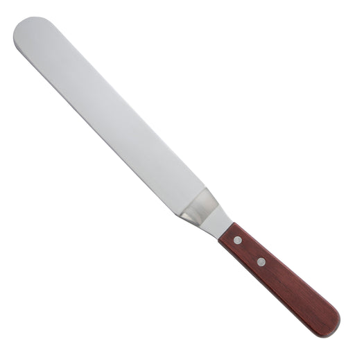 Spatula w/Offset, Wooden Hdl, 8-3/8" x 1-1/2" Blade (12 Each)-cityfoodequipment.com