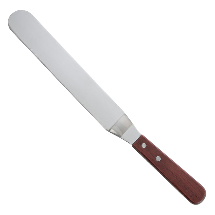 Spatula w/Offset, Wooden Hdl, 8-3/8" x 1-1/2" Blade (12 Each)-cityfoodequipment.com