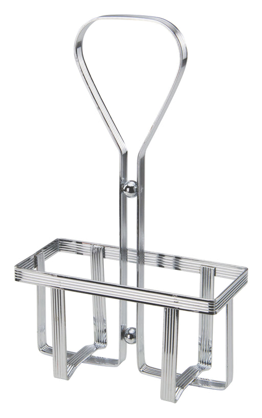 Chrome Plated Cruet Rack for 6oz Oil/Vinegar Bottles (12 Each)-cityfoodequipment.com