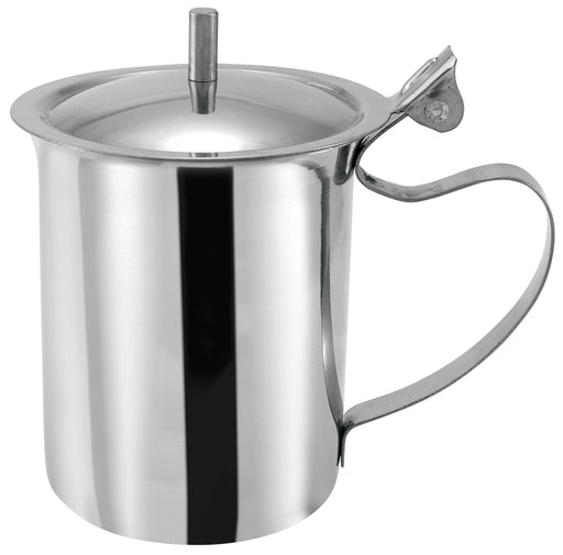 10oz Creamer Server w/Cover, S/S (12 Each)-cityfoodequipment.com