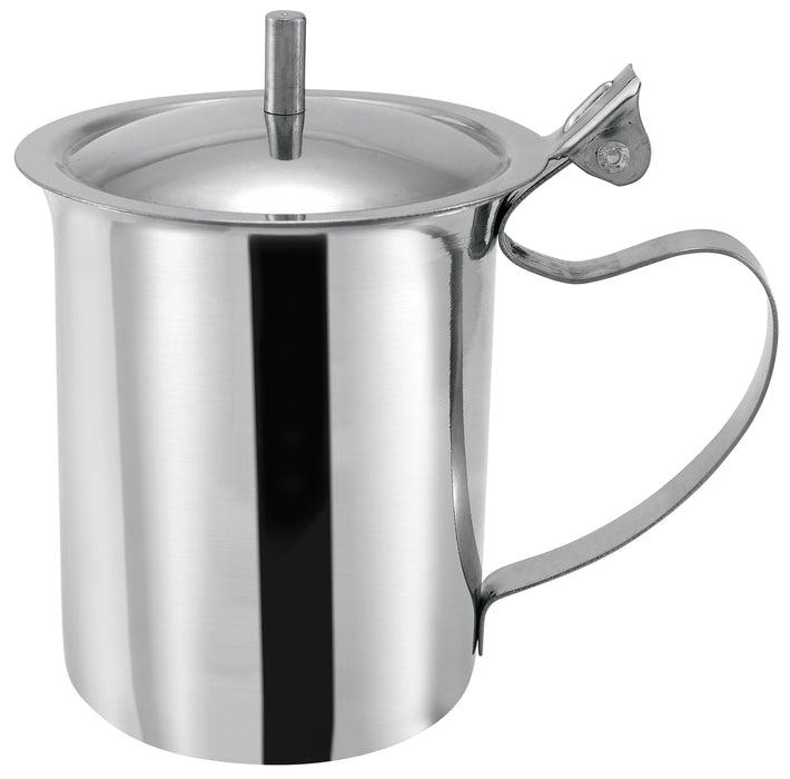 10oz Creamer Server w/Cover, S/S (12 Each)-cityfoodequipment.com