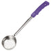2oz Perf Food Portioner, One-piece S/S, Purple Handle, Allergen Free (12 Each)-cityfoodequipment.com