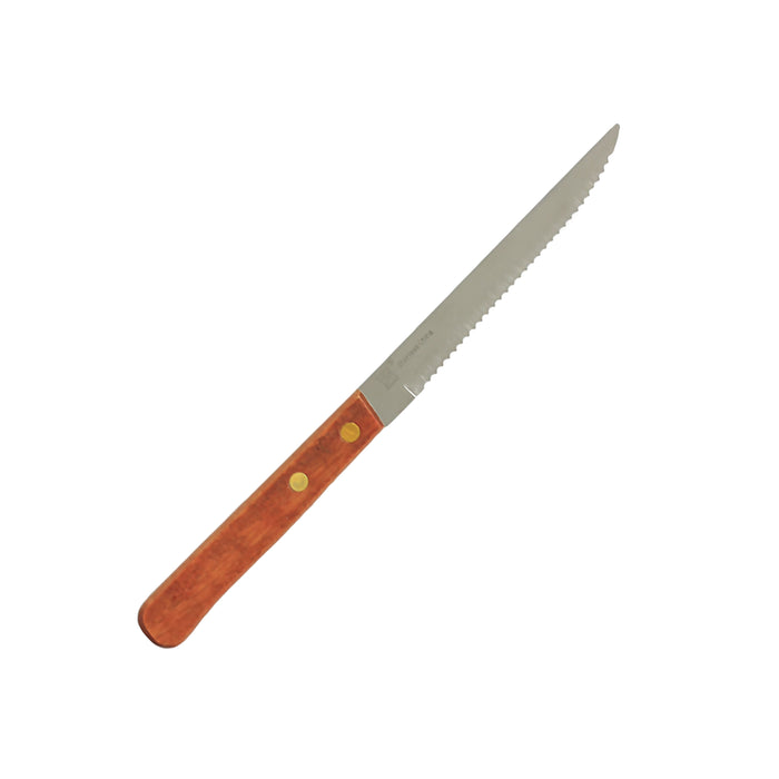 4 1/2" POINTED TIP STEAK KNIFE/WOOD HANDLE LOT OF 2 (Dz)-cityfoodequipment.com