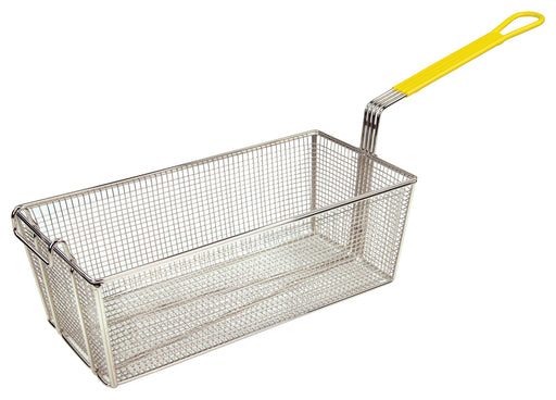 Fry Basket, 17" x 8-1/4" x 6", 12" Yellow Hdl (6 Each)-cityfoodequipment.com