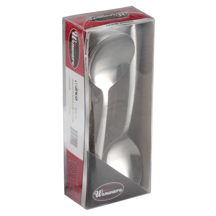 Windsor Bouillon Spoon, 2doz/pk, 18/0 Medium Weight (24 Pack)-cityfoodequipment.com