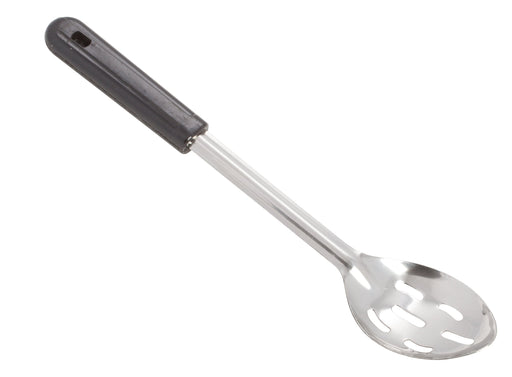13" Slotted Basting Spoon, Bakelite Hdl, S/S (12 Each)-cityfoodequipment.com