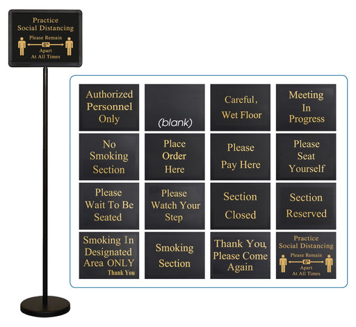 60" Hostess Sign w/15 Message Variations (4 Set)-cityfoodequipment.com