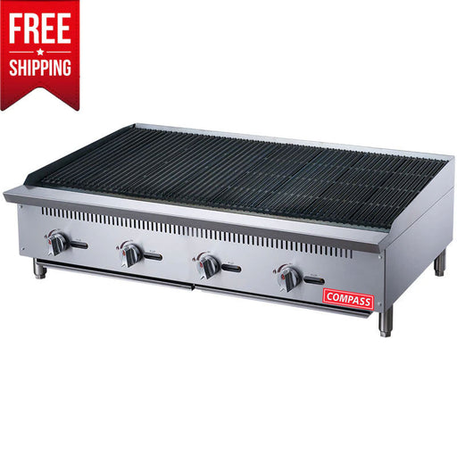 Compass DCCB48 48 in. W Countertop Charbroiler-cityfoodequipment.com