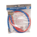 Flexible Water Line Connectors,Color Coded - (Red) Hot, (Blue) Cold-cityfoodequipment.com