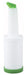 1qt Liquor/Juice Pour Bottle, Green Spout & Lid (12 Each)-cityfoodequipment.com