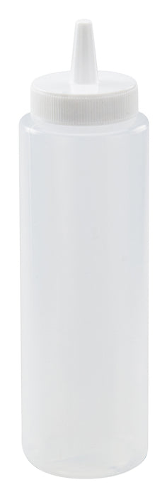 8oz Squeeze Bottles, Clear, 6pcs/pk (12 Pack)-cityfoodequipment.com