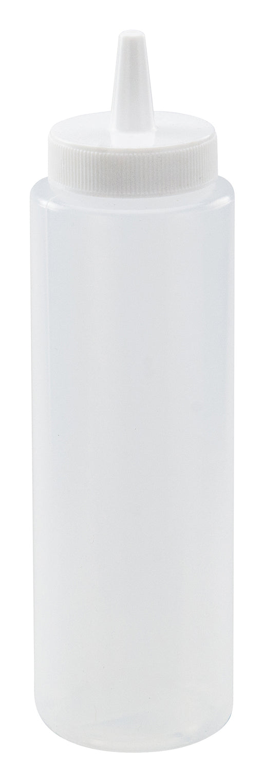 8oz Squeeze Bottles, Clear, 6pcs/pk (12 Pack)-cityfoodequipment.com