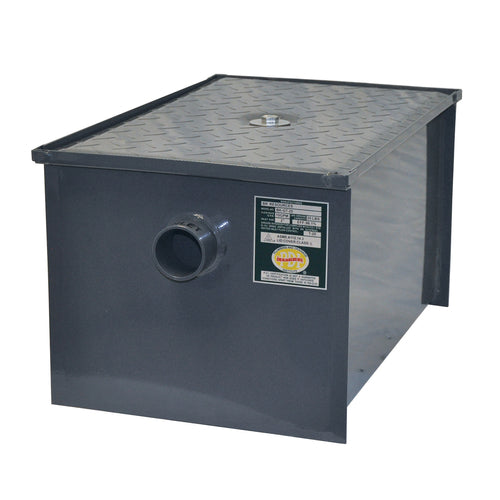 30Lb/15Gpm Carbon Steel Grease Trap-cityfoodequipment.com