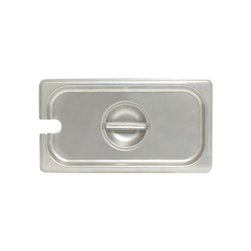 Thunder Group STPA5130CS Third Size Steam Pan Cover - Notched, Stainless - 12, (each)-cityfoodequipment.com