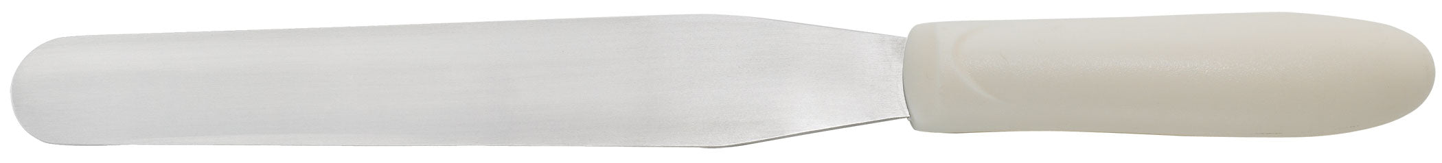 Bakery Spatula, White PP Hdl, 7-15/16" x 1-1/4" Blade (12 Each)-cityfoodequipment.com