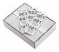 Coat Check Tickets, White, 500pcs/box (10 Box)-cityfoodequipment.com