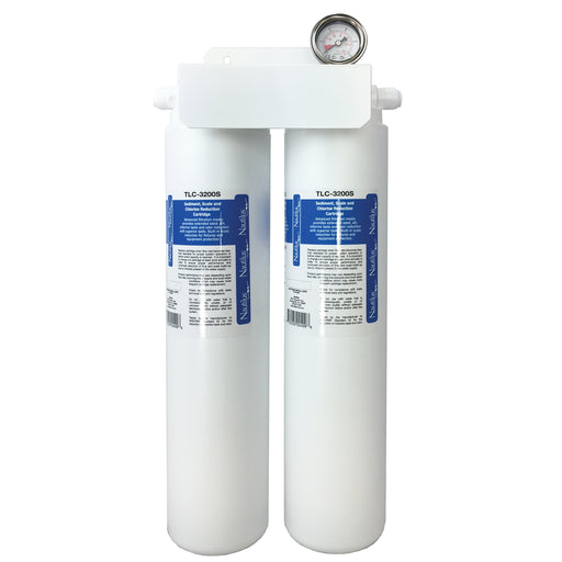Maxx Ice Premium Double Water Filter Kit (Double Water Filter + Manifold), White-cityfoodequipment.com