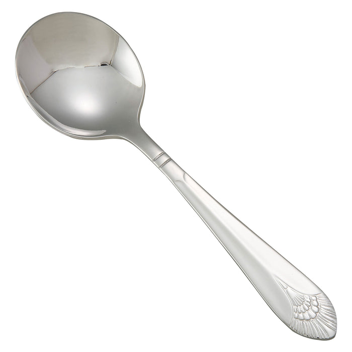 Peacock Bouillon Spoon, 18/8 Extra Heavyweight (25 Dozen)-cityfoodequipment.com