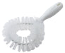 Vegetable Brush,9-1/4"L x 4-3/4"W, Firm Bristles, Plastic Handle, White (12 Each)-cityfoodequipment.com