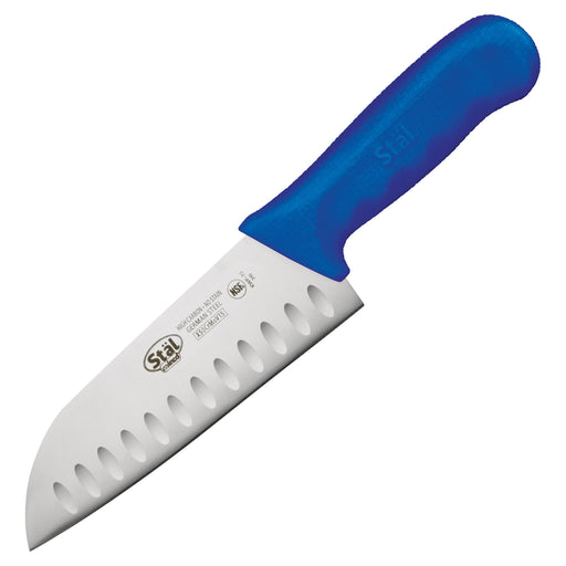 7" Santoku Knife, Blue PP Hdl (6 Each)-cityfoodequipment.com