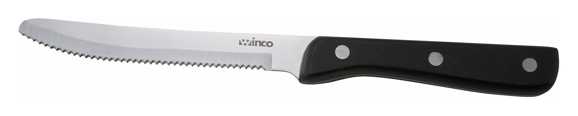 Jumbo Steak Knives, 5" Blade, Triple Riveted, Full Tang Forged Blade (25 Dozen)-cityfoodequipment.com