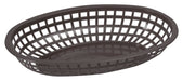 Fast Food Baskets, Oval, 10-1/4" x 6-3/4" x 2", Black (3 Dozen)-cityfoodequipment.com