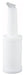 1qt Liquor/Juice Pour Bottle, White Spout & Lid (12 Each)-cityfoodequipment.com