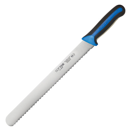 SofTek, 12" Wavy Edge Slicer, Straight, Soft Grip Handle (6 Each)-cityfoodequipment.com