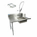 48" Left Side Soiled Dish Table Pre-Rinse Bundle Stainless Steel-cityfoodequipment.com