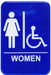 Sign 6" x 9" x 1/8", Women/Accessible QTY-12-cityfoodequipment.com