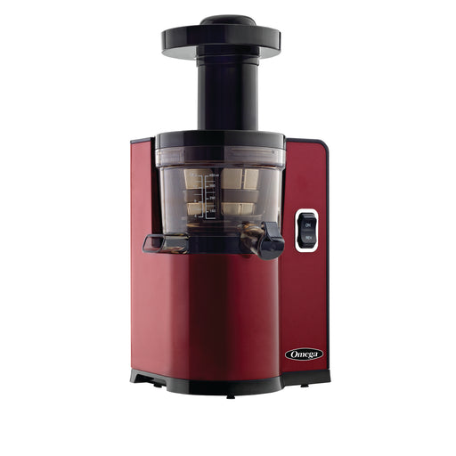 Omega Cold Press Masticating Vertical Low-Speed Juicer, in Red-cityfoodequipment.com