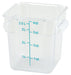 4qt Square Storage Container, Clear, PC (12 Each)-cityfoodequipment.com