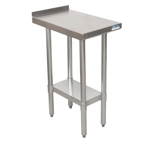 18 Gauge Stainless Steel Filler Table With Undershelf 1 1/2" Riser 18"Wx30"D-cityfoodequipment.com