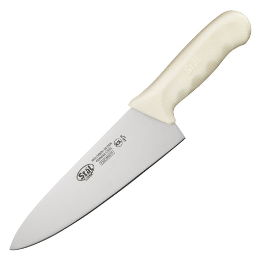 8" Cook's Knife, White PP Hdl (6 Each)-cityfoodequipment.com