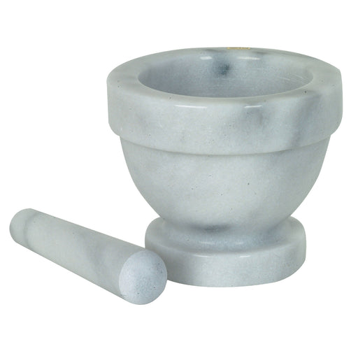 Thunder Group MRGR002 5" Mortar and Pestle, Marble - 8, (each)-cityfoodequipment.com