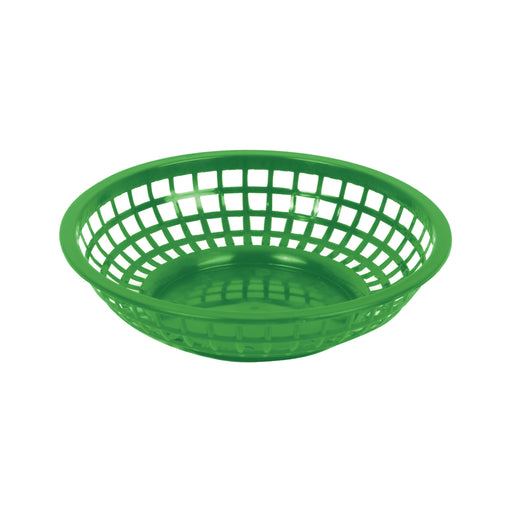 8" ROUND BASKET, GREEN LOT OF 1 (Dz)-cityfoodequipment.com