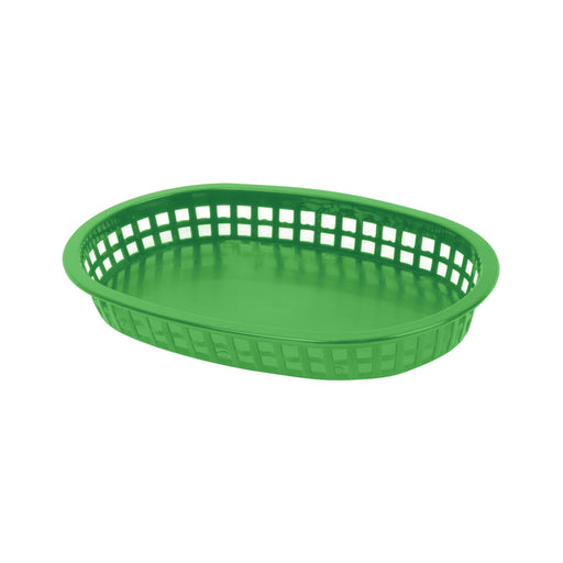 10 3/4" OBLONG BASKET, GREEN LOT OF 1 (Dz)-cityfoodequipment.com