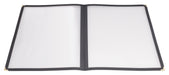 Menu Cover, Double Fold, 9-9/16" x 15", Black (25 Each)-cityfoodequipment.com