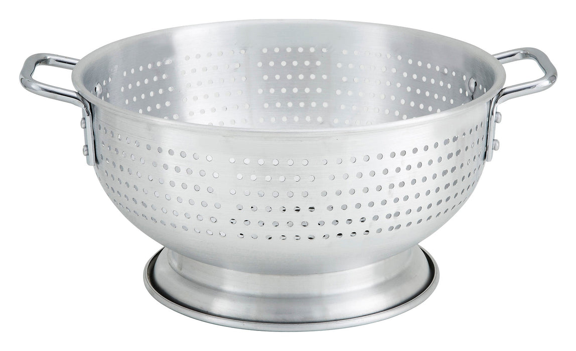 Colander w/Base & Handle, 11qt, Alu (6 Each)-cityfoodequipment.com