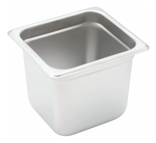 Anti-jam Steam Pan, 1/6 Size, 6", 22 Ga S/S (12 Each)-cityfoodequipment.com