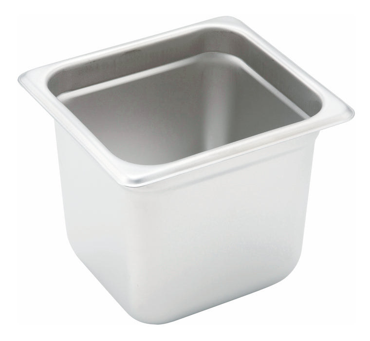 Anti-jam Steam Pan, 1/6 Size, 6", 22 Ga S/S (12 Each)-cityfoodequipment.com