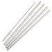 Drinking Straw Set, 5-Pc: 4 straws, 1 brush, 1/4"Dia x 8-1/2"H,Straight, 18/8 SS (12 Set)-cityfoodequipment.com
