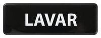 Information Sign, Spanish, "Wash", 3" x 9", Black (12 Each)-cityfoodequipment.com