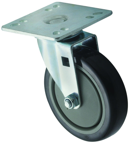Caster for 4" x 4" Universal Plate, 2pcs, 5"Dia (4 Set)-cityfoodequipment.com
