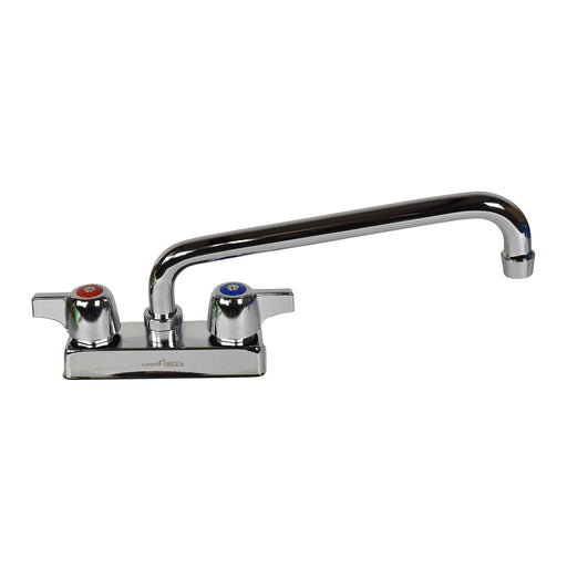 Workforce Standard Duty Faucet, 10" Swing Spout, 4" O.C. Deck Mount-cityfoodequipment.com